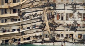 costa concordia foto raddrizzamento