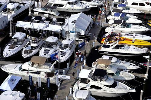 International Boat Show Docks In Ft. Lauderdale