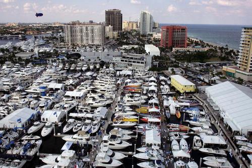 International Boat Show Docks In Ft. Lauderdale