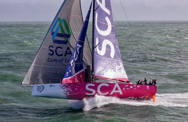 October 4 2013 - Team SCA sailing trials in the English Channel
